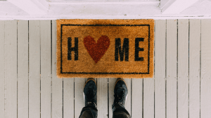Doormat at home