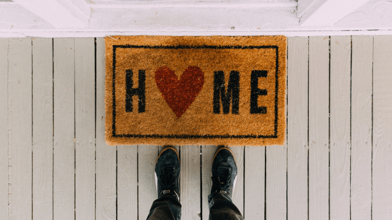 Doormat at home